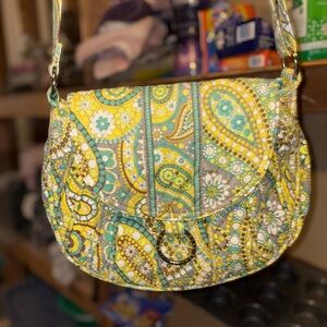 Vera Bradley retired Saddle Up style with Lemon Parfait design. Shoulder Bag